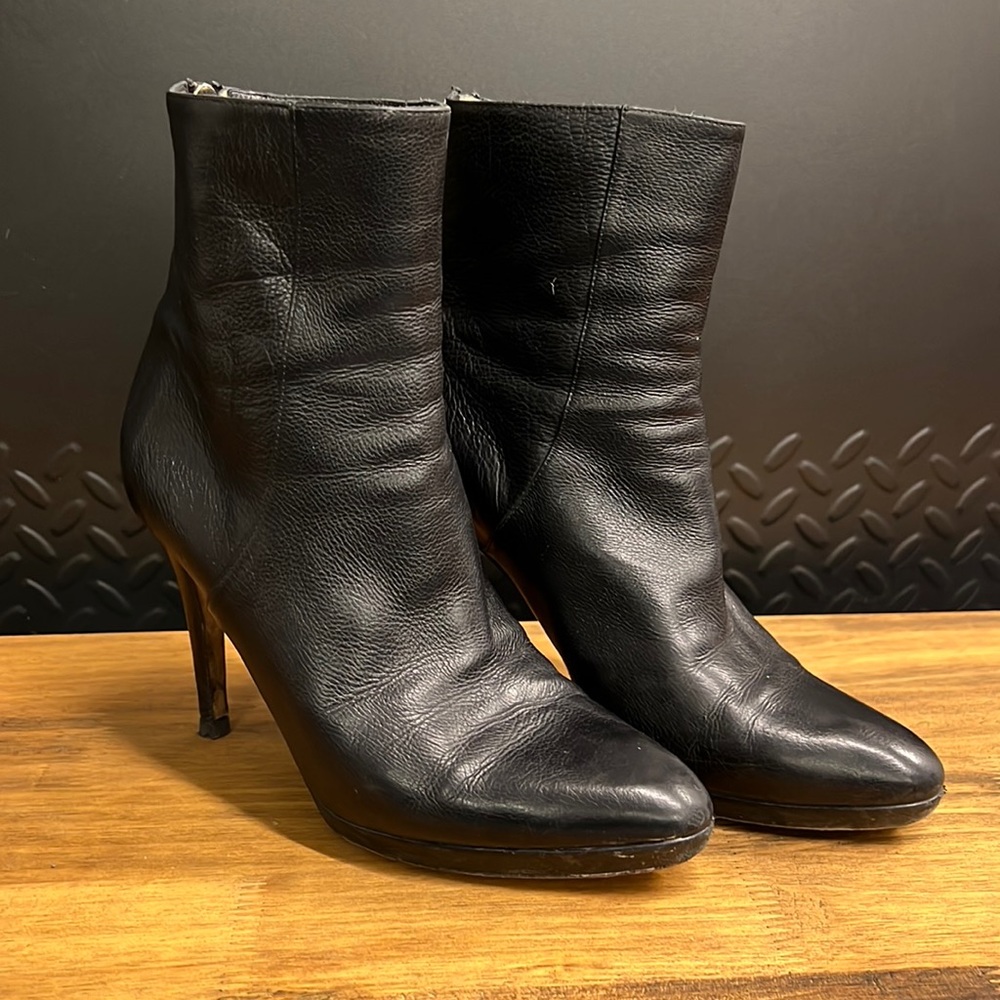 Jimmy Choo black leather booties — butter soft leather!